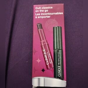 Clinique Lipstick and Mascara Set - Plum and Black
